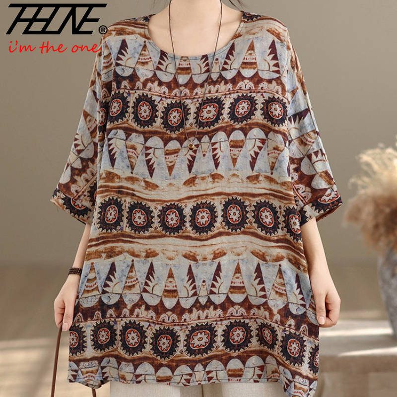 Summer Clothing Linen - THHONE Plus Size Fashion Summer Woman