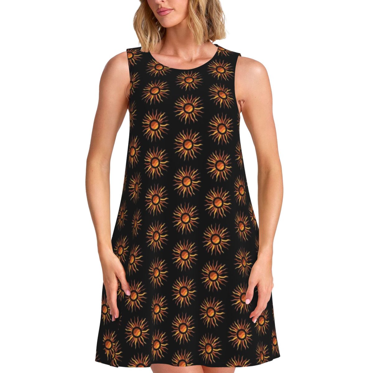 Summer Rays Clothing - Sun Rays Casual Dress Vintage Print