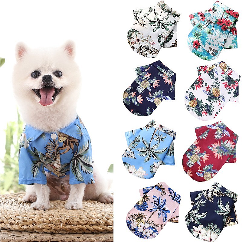 Hawaiian Beach Style Dog Cloth - Summer Dog Clothing 评论和价格
