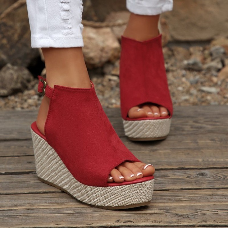 Women Sandals Summer Wedge Pla - Espadrille Sandal Women 评论和价格