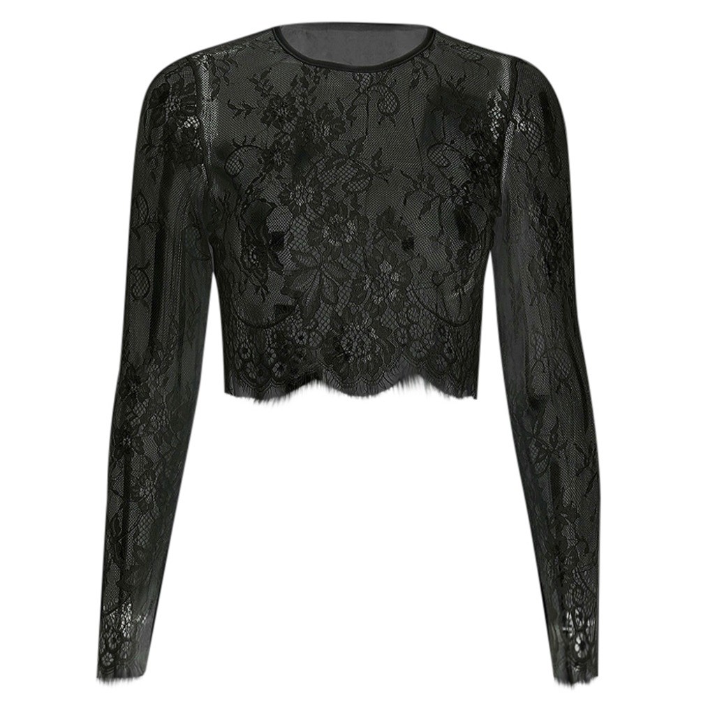 Women's Crop Tops See Through  - Crop Blouse Linen 评论和价格