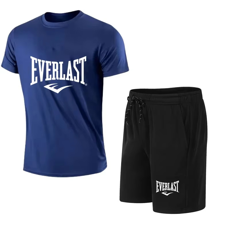 EVERLAST Men's T-shirt + Short - Summer Gym Clothing 评论和价格