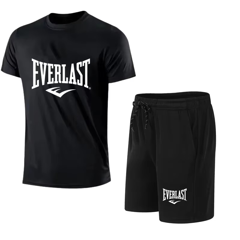 EVERLAST Men's T-shirt + Short - Summer Gym Clothing 评论和价格