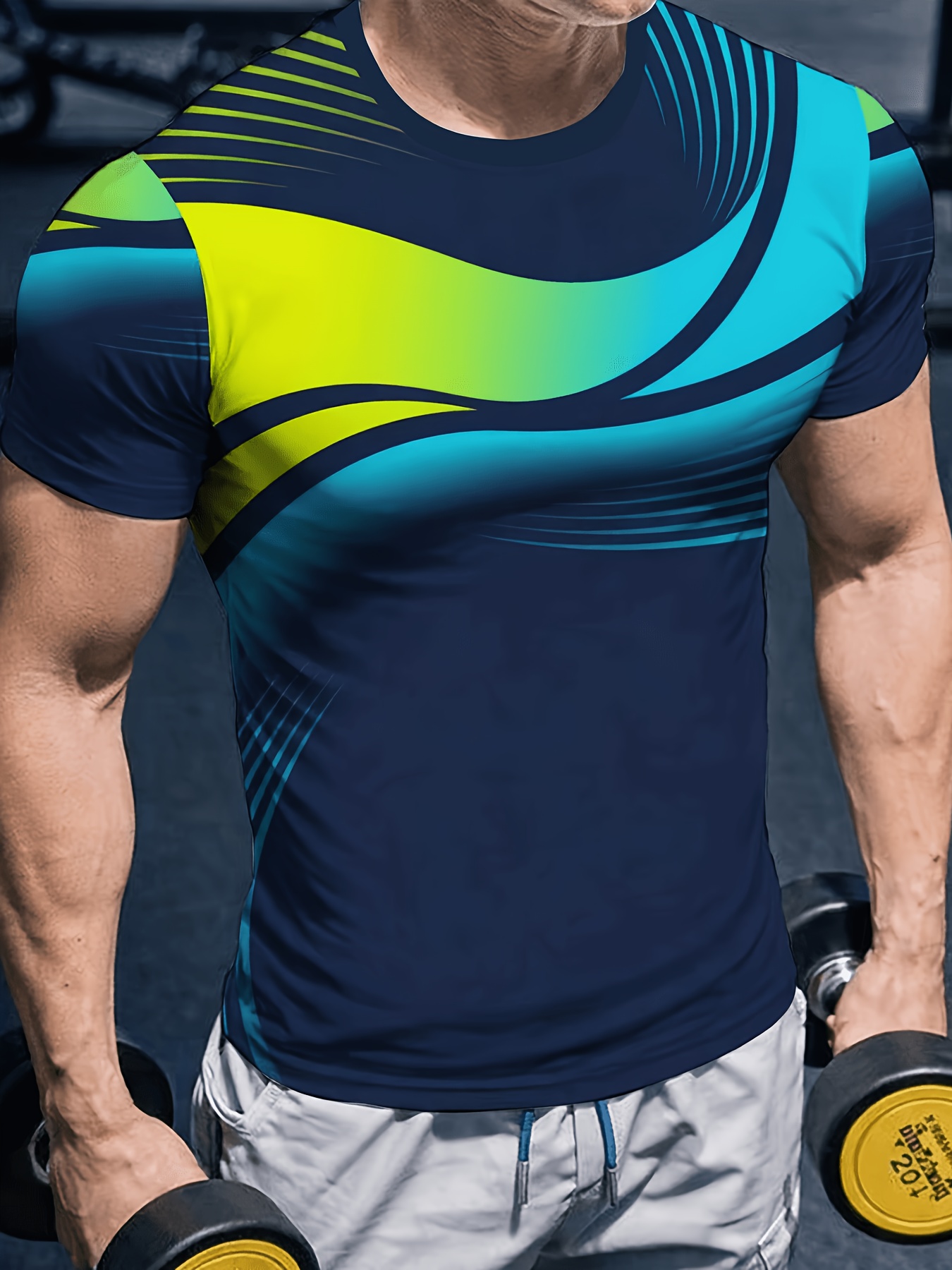 Men High Elastic Quick Dry Spo - Summer Gym Clothing 评论和价格