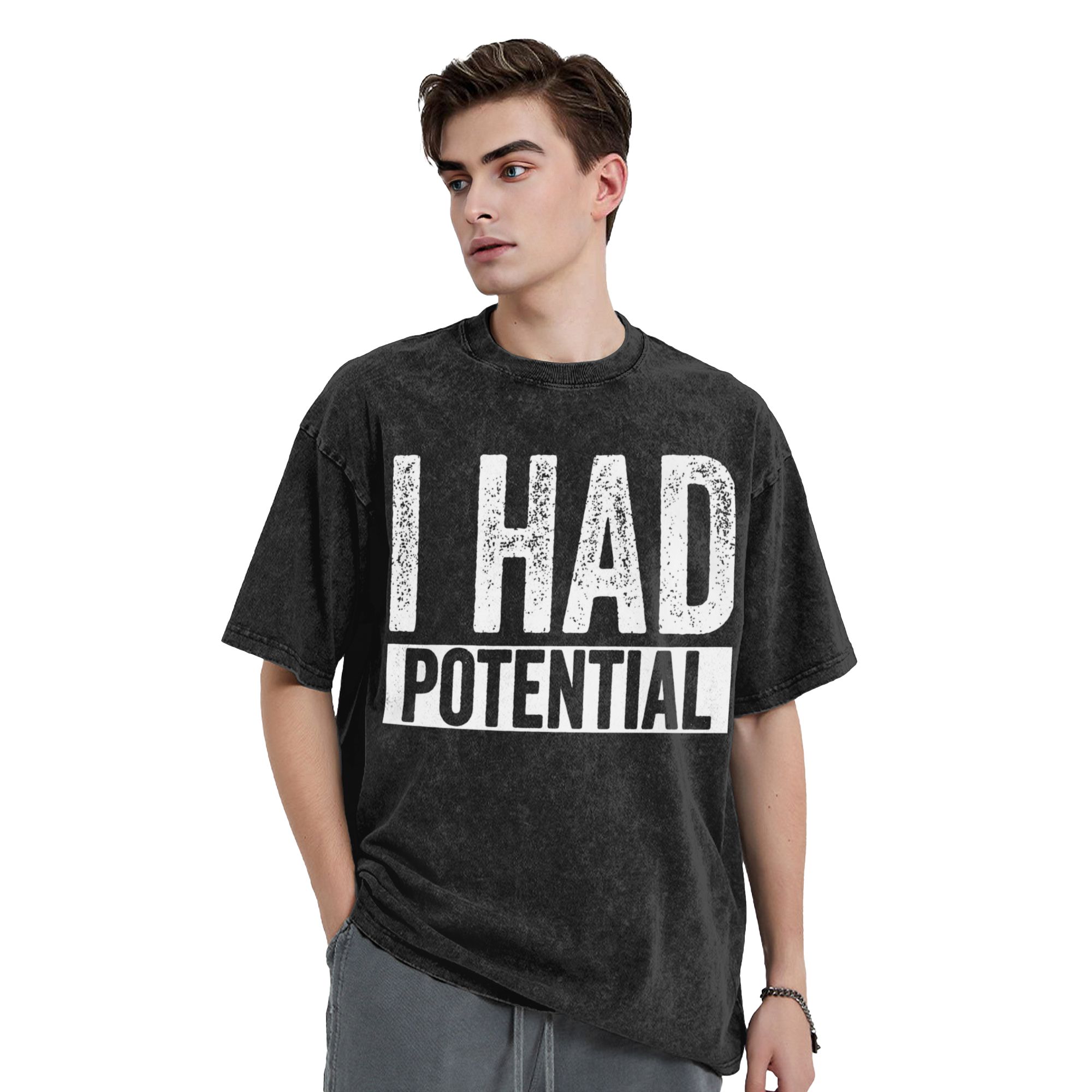 I Had Potential T-Shirts for M - Summer Clothing Ideas 评论和价格