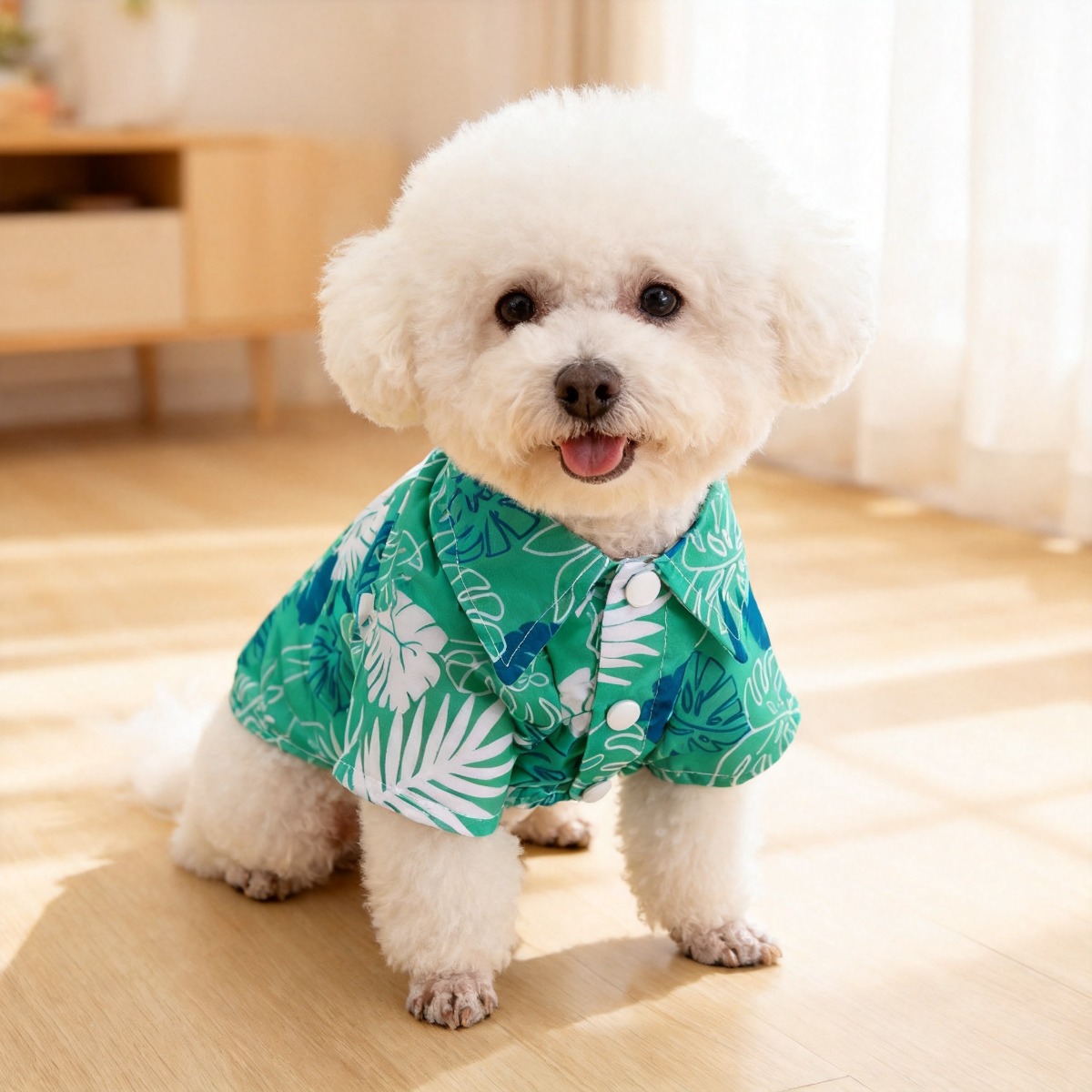 Cat Flower Shirt, Lightweight  - Summer Dog Clothing 评论和价格