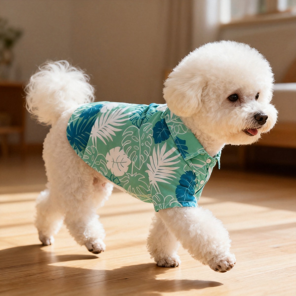 Cat Flower Shirt, Lightweight  - Summer Dog Clothing 评论和价格