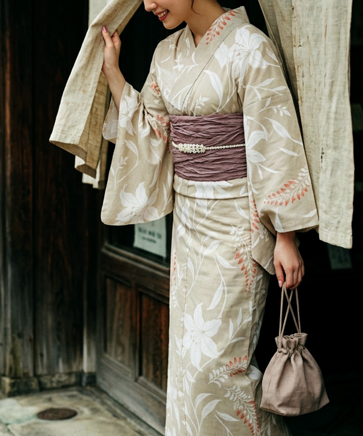 Traditional Yukata Kimono Cott - Summer Clothing Linen 评论和价格
