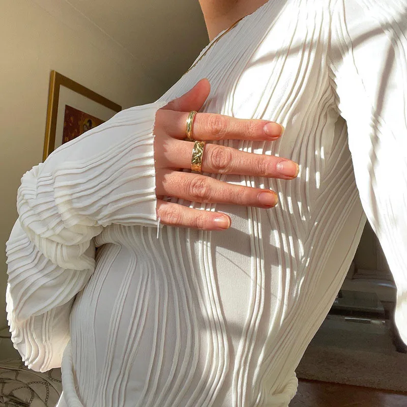 Woman Fashion Casual Ruched Lo - Crop Blouse Linen 评论和价格