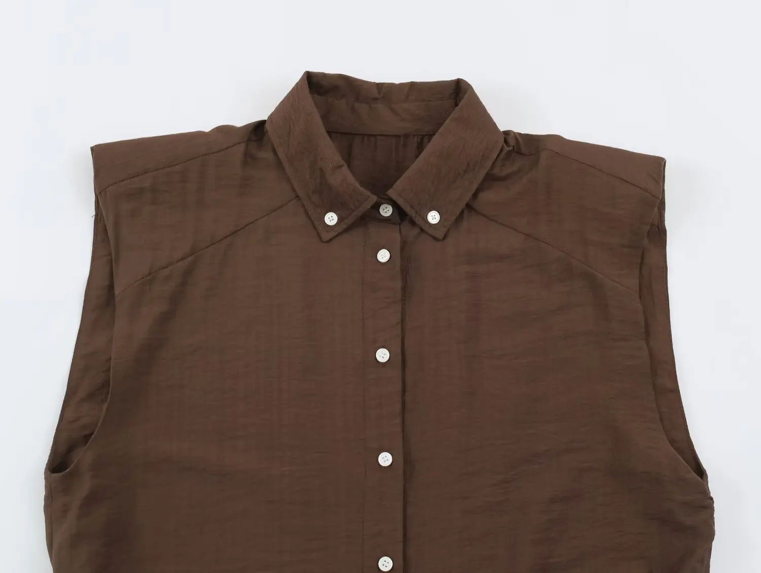 New Fashion Women Casual Coffe - Crop Blouse Linen 评论和价格