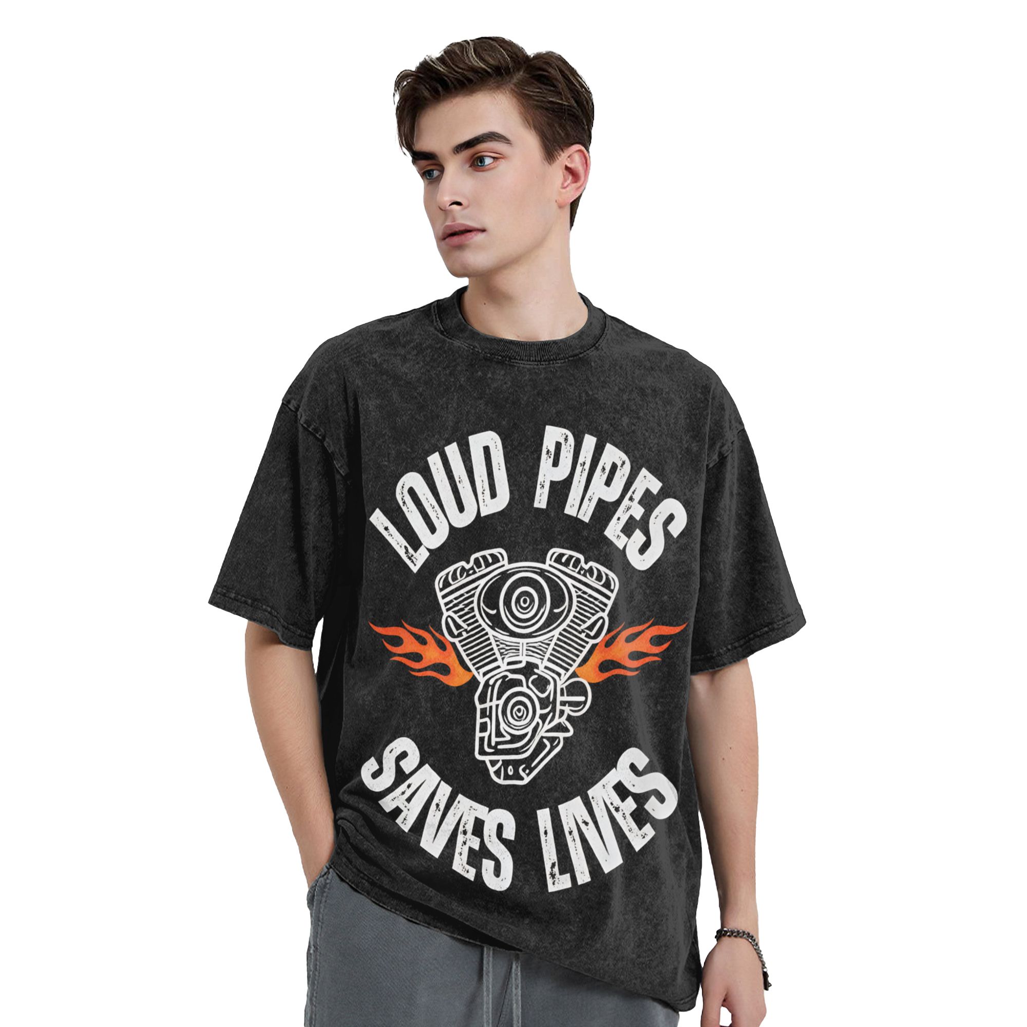 Man T-Shirt Loud pipes save li - Summer Clothing Ideas 评论和价格