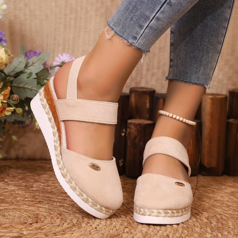 Women Closed Toe Wedge Sandals - Espadrille Sandal Women 评论和价格