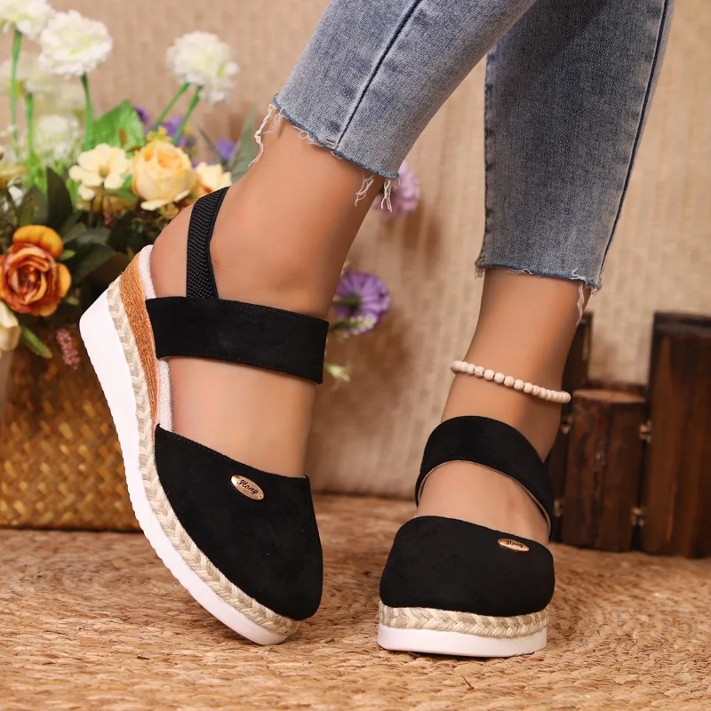 Women Closed Toe Wedge Sandals - Espadrille Sandal Women 评论和价格