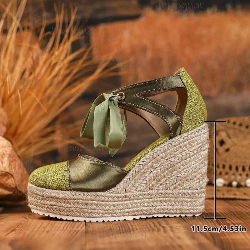 Round Toe Cover Heel Women's L - Espadrille Sandal Women 评论和价格