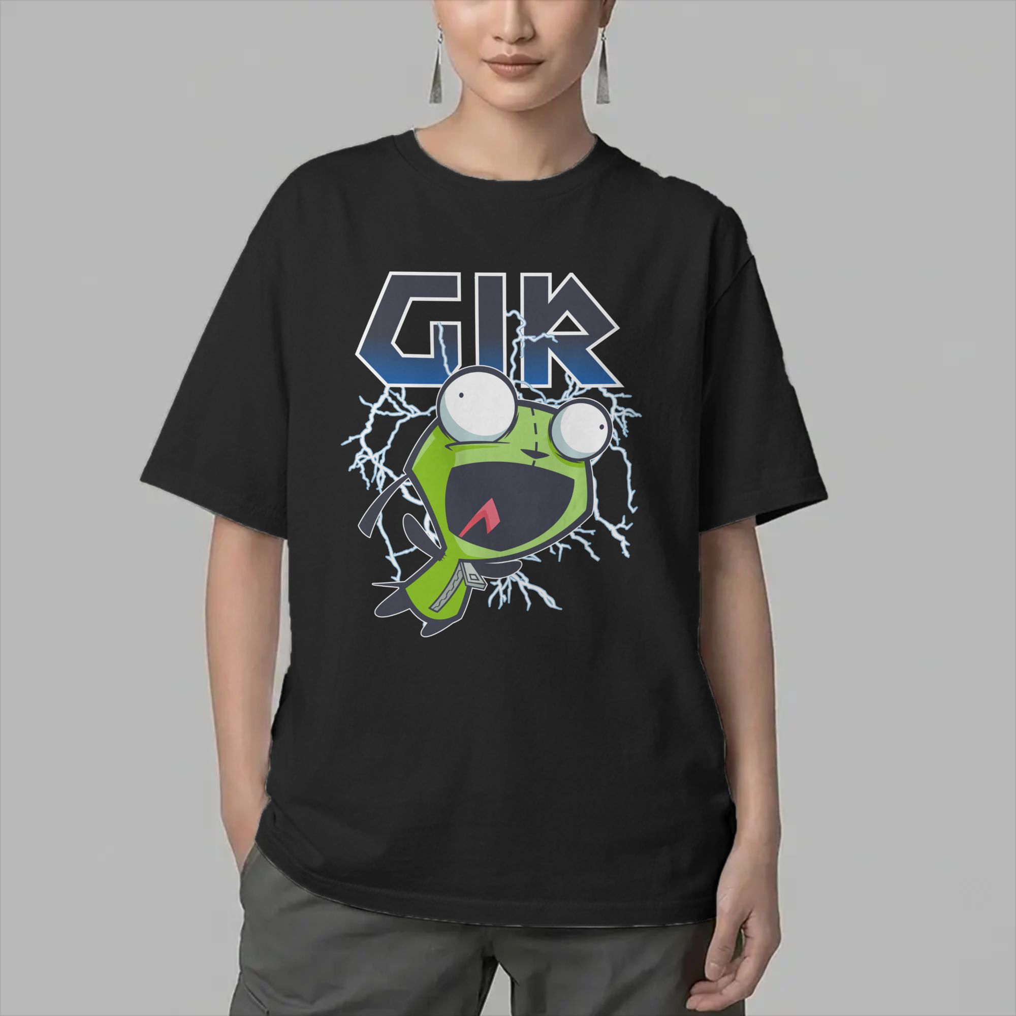 Cartoon Invaders Zim Gir T Shi - Summer Clothing Ideas 评论和价格