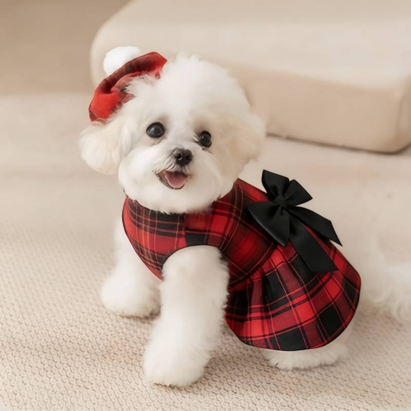 Pet Dog Clothes Plaid Shirt Su - Summer Dog Clothing 评论和价格