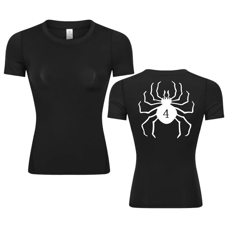 Graphic Print Compression Shir - Summer Gym Clothing 评论和价格
