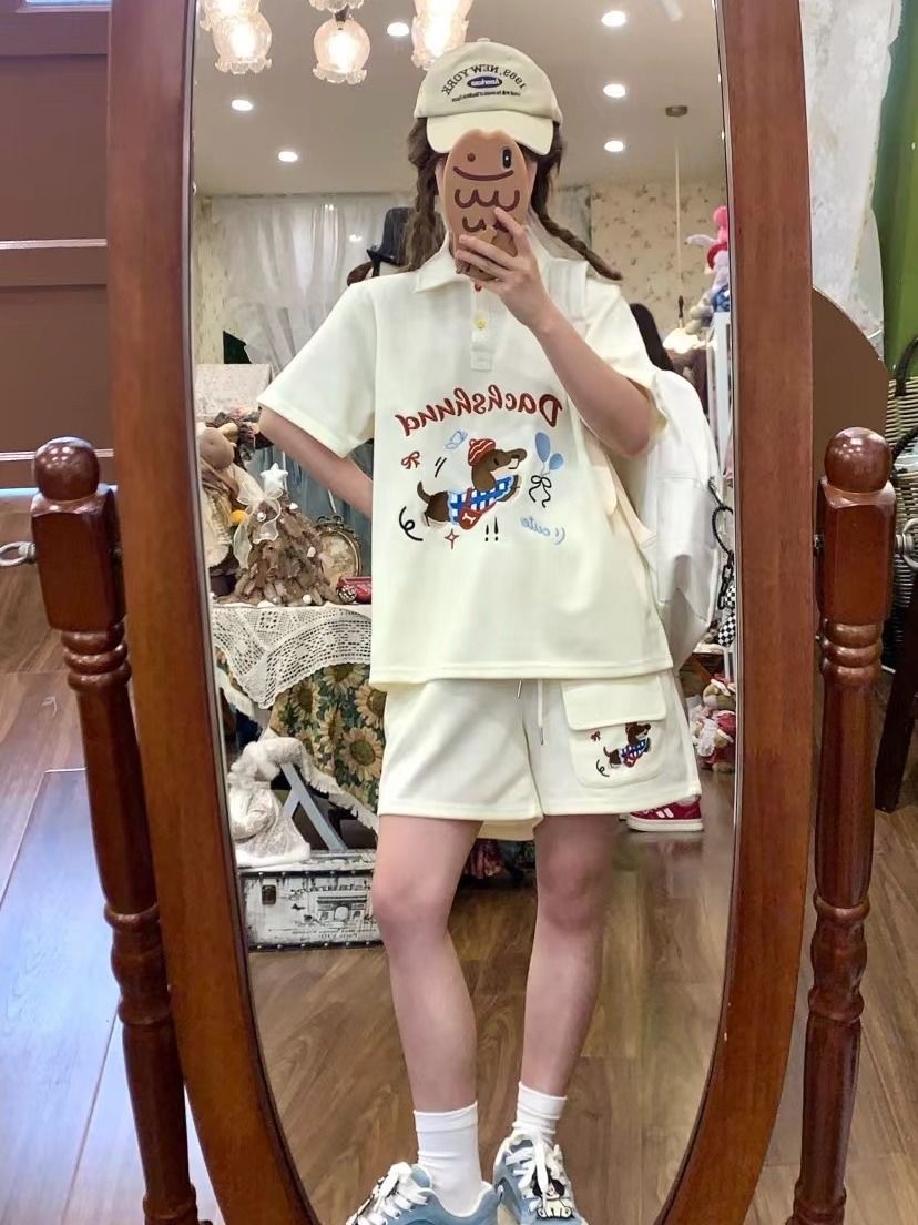 Kawaii Embroidery Dog Japan St - Summer Dog Clothing 评论和价格
